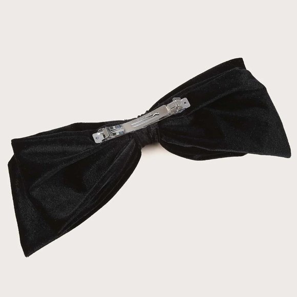 BEAUTIFUL LARGE VELVET BOW HAIR CLIP - Picture 3 of 11